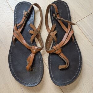 Montego Bay Club Brown Leather Sandals